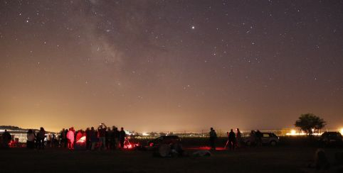 Nuit des étoiles sur le site gallo-romain du Fâ à Barzan, près de Royan