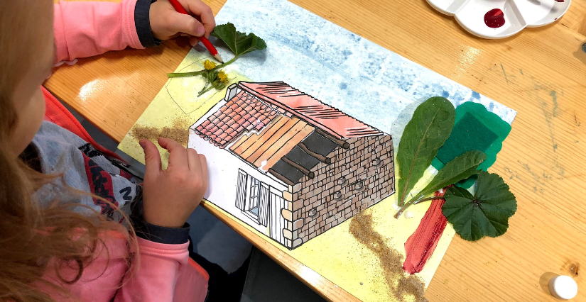 "Haute en couleurs" atelier enfant 4-6 ans à la Maison éco-paysanne, Grand-Village-Plage île d'Oléron