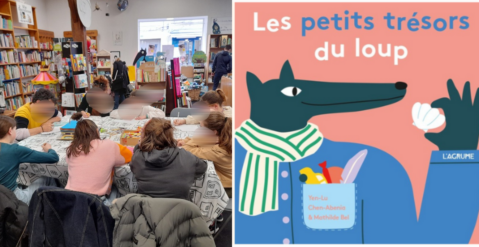 Atelier découpage-collage pour les tout-petits à la librairie Gréfine La Rochelle