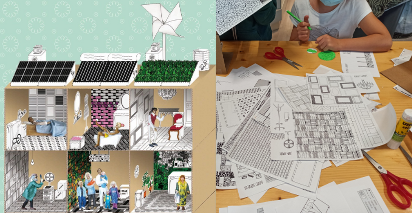 "Notre immeuble écologique" atelier enfant à la Maison éco-paysanne, île d'Oléron